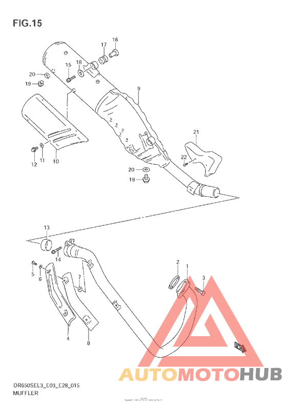Muffler (Dr650Sel3 E03)