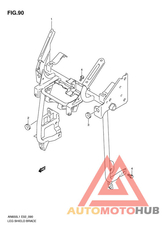 Leg shield brace