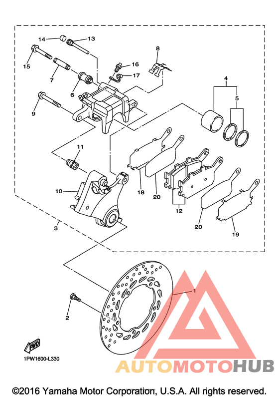 Задний суппорт