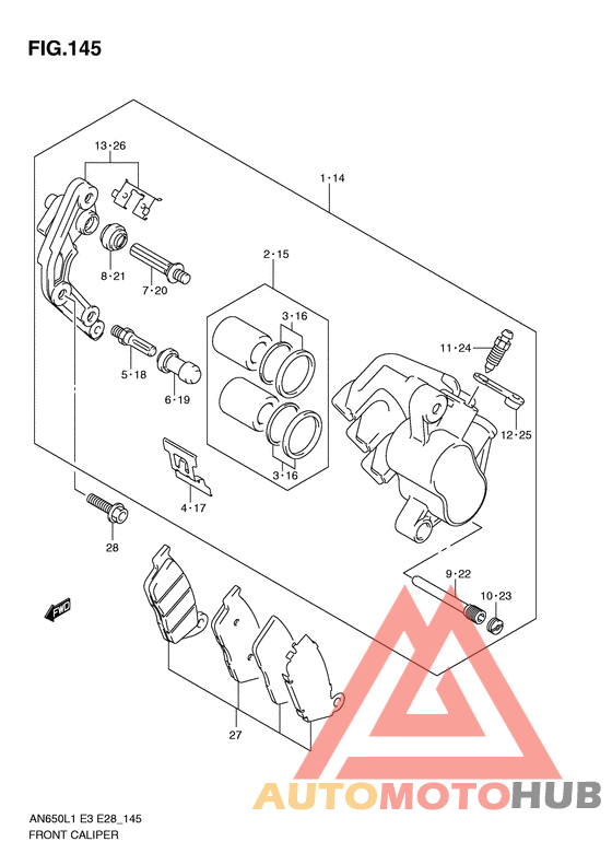 Передний суппорт