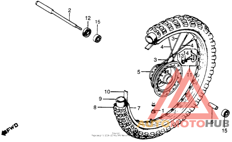 Front wheel 82-83
