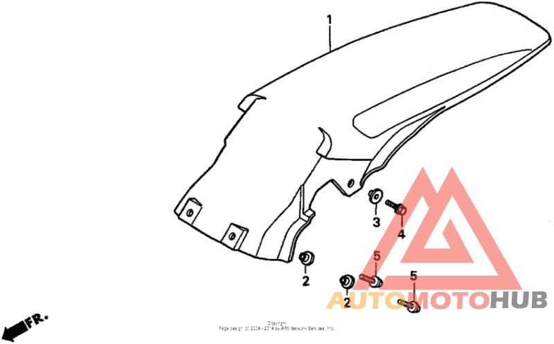 Задний бампер