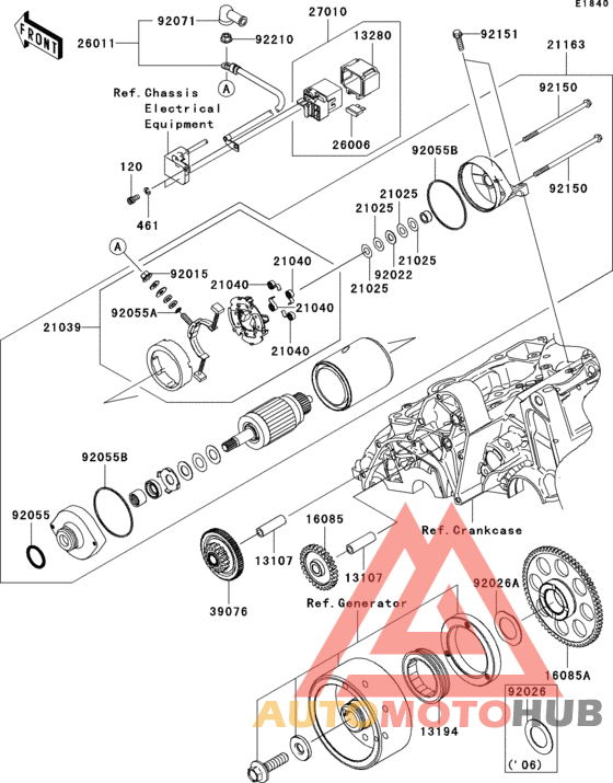 Starter motor(-er650ae046804)