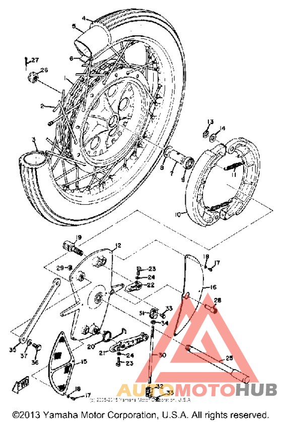 Переднее колесо
