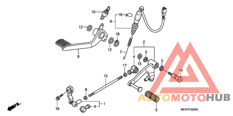 Brake pedal assy