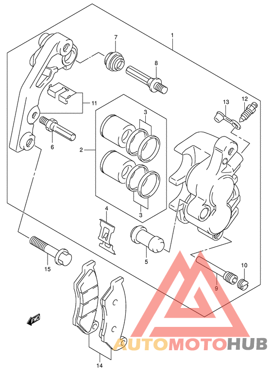 Передний суппорт