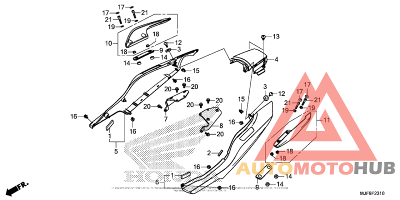 Задний обтекатель
