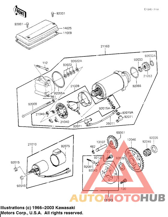 Starter motor/starter clutch