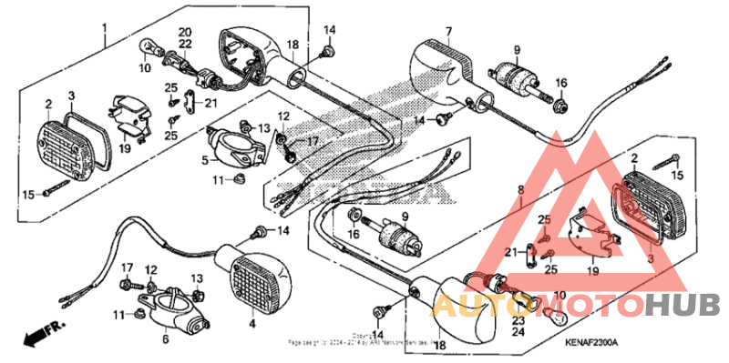 Front & rear turn signal