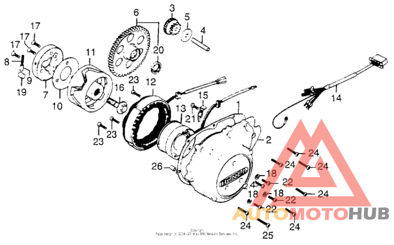 Alternator + crankcase cover