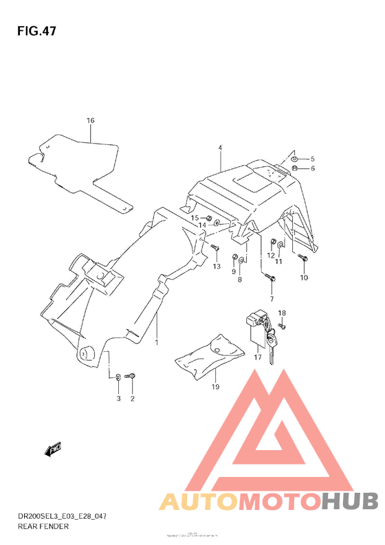 Задний бампер