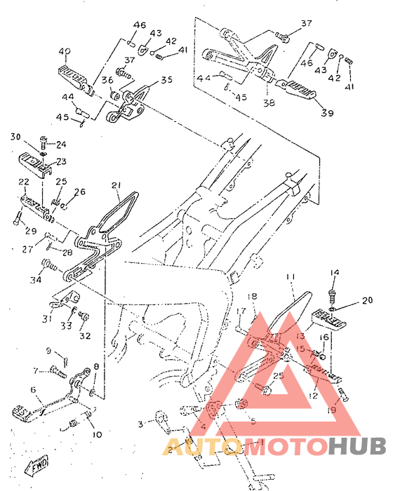 Stand. footrest