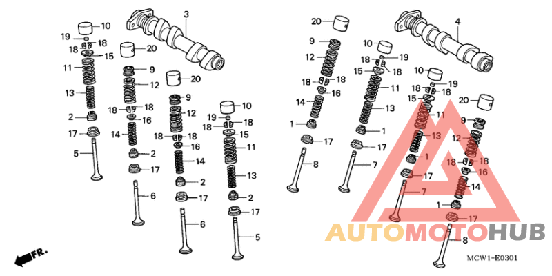 Распред вал/клапана