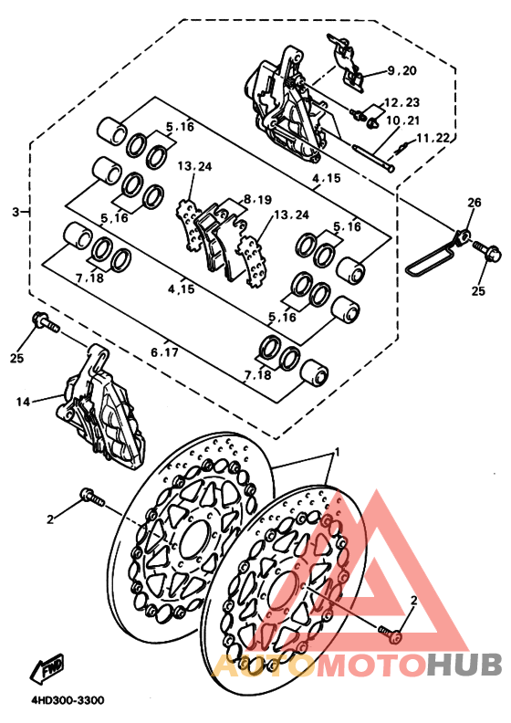 Передний суппорт