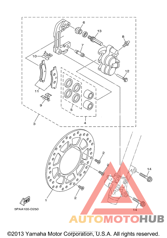 Передний суппорт