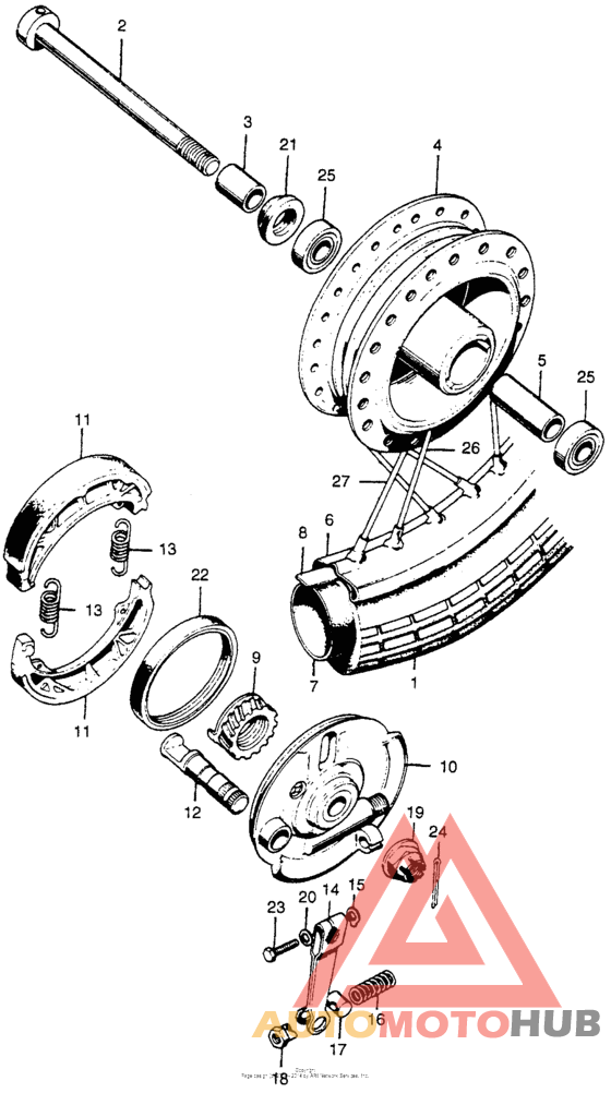 Переднее колесо