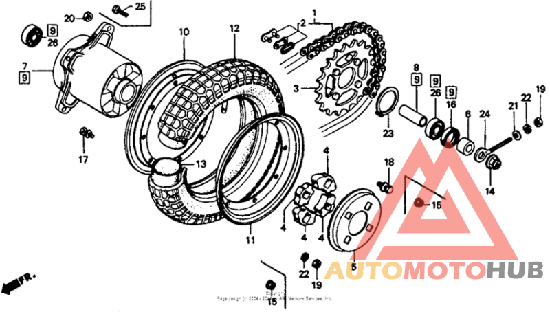 Переднее колесо