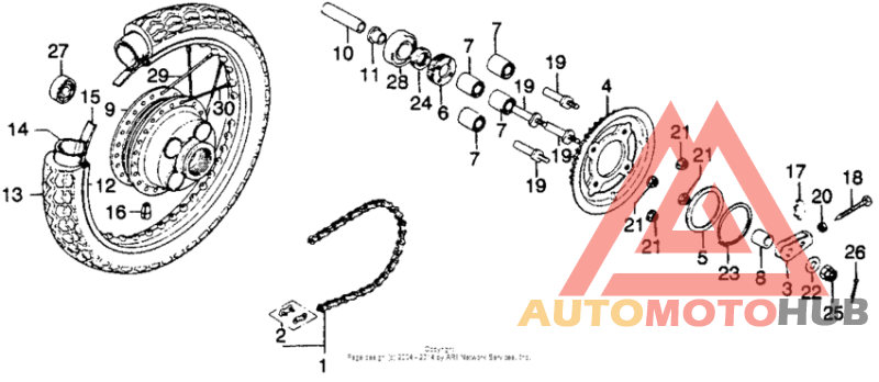 Переднее колесо
