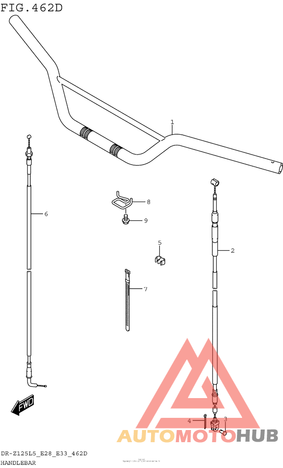 Handlebar (Dr-Z125Ll5 E33)