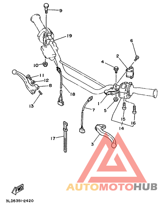 Handle switch. lever