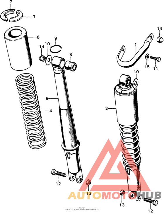 Rear shock absorber k3-k4