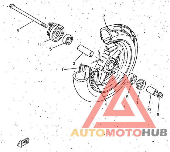 Переднее колесо