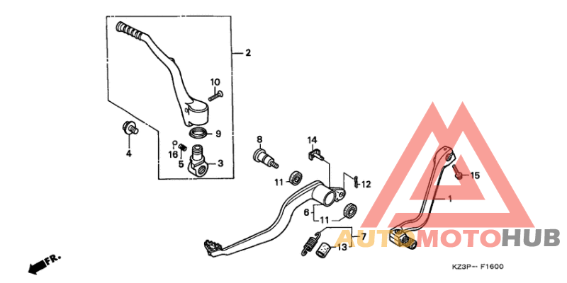 Brake pedal assy