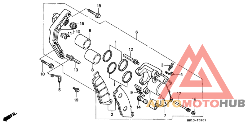 Передний суппорт
