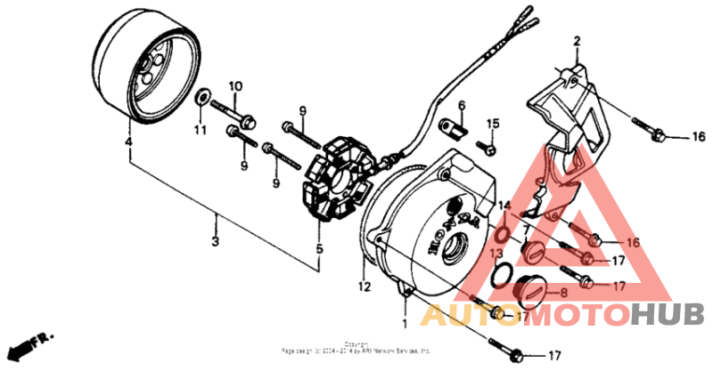 Left crankcase cover 86-93