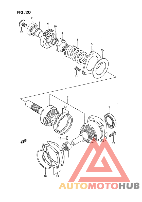 Secondary drive gear