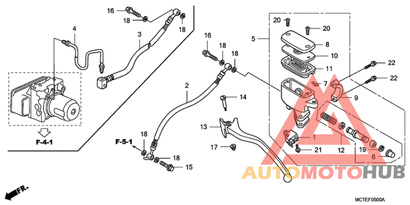 Задний тормозной цилиндр