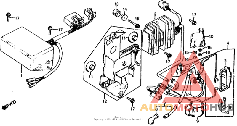 Electric plate + c.d.i. unit 80