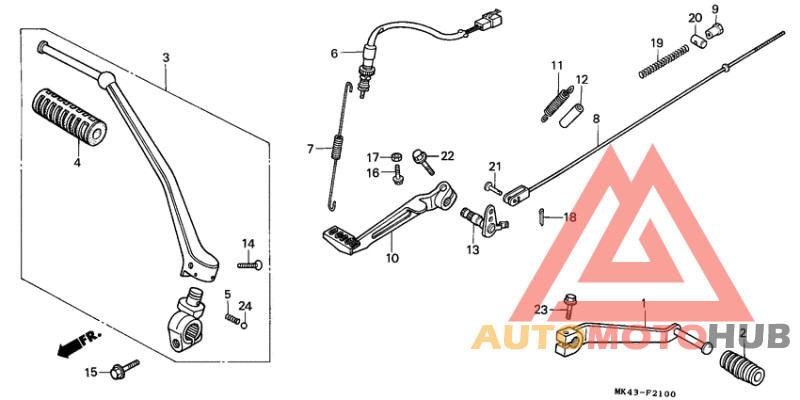 Brake pedal assy