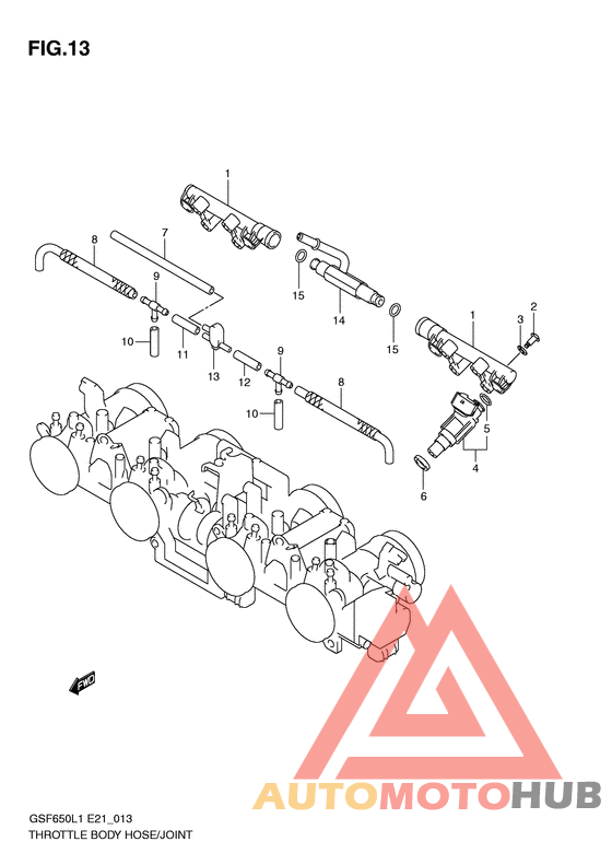 Throttle body hose/joint
