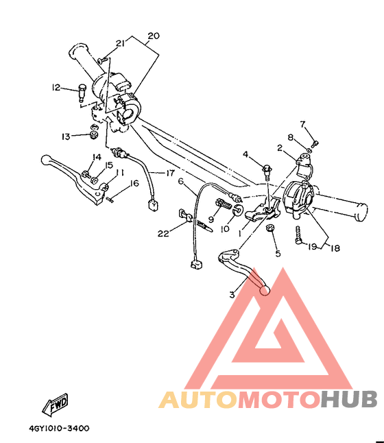 Handle switch. lever