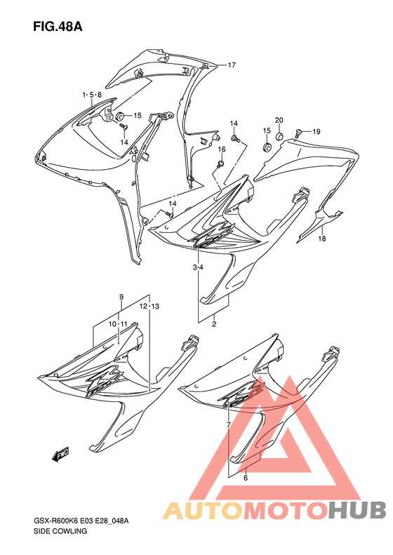 Side cowling