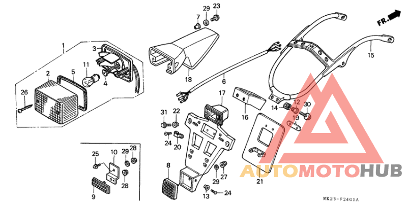 Taillight unit ass`y