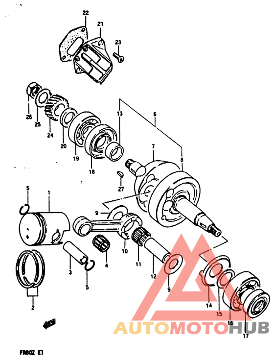 Вал коленчатый