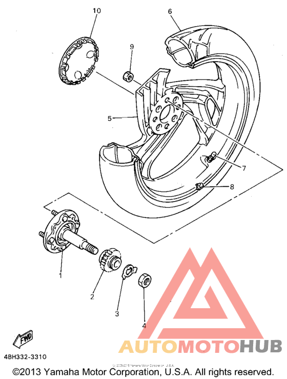 Переднее колесо