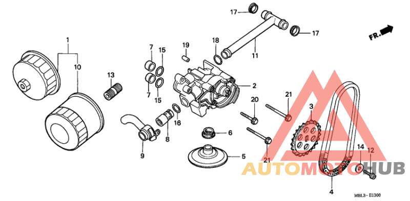 Oil filter/oil pump
