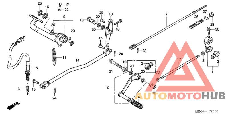 Brake pedal assy