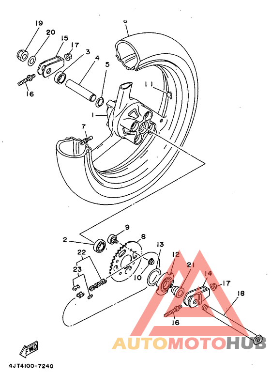 Переднее колесо