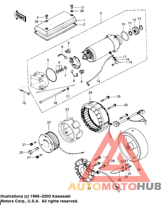 Generator/starter motor