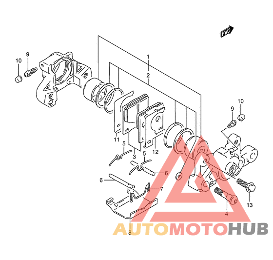 Задний суппорт