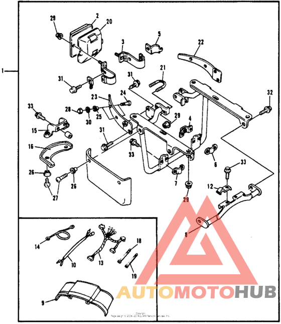 Fairing mount set 81-82