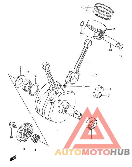 Вал коленчатый