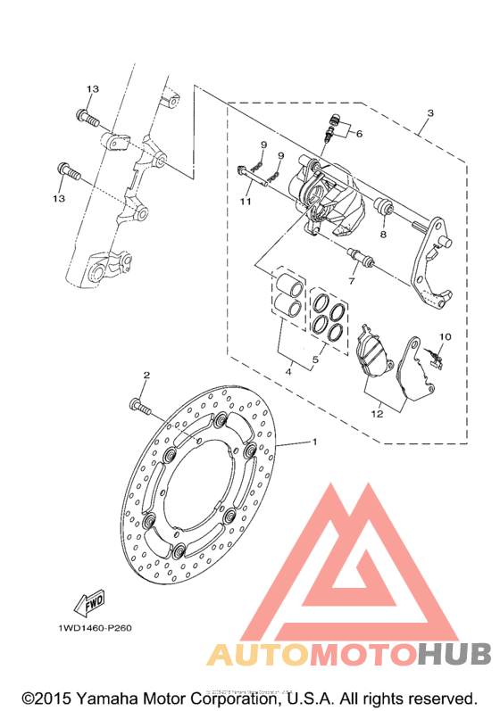 Передний суппорт