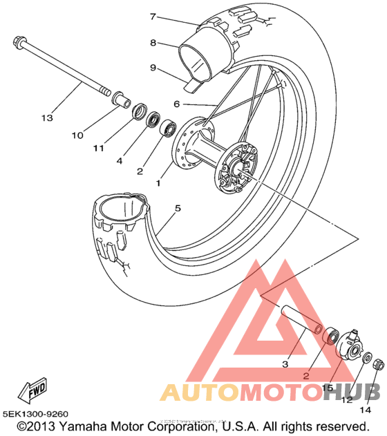 Переднее колесо