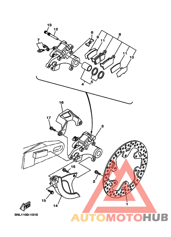 Задний суппорт