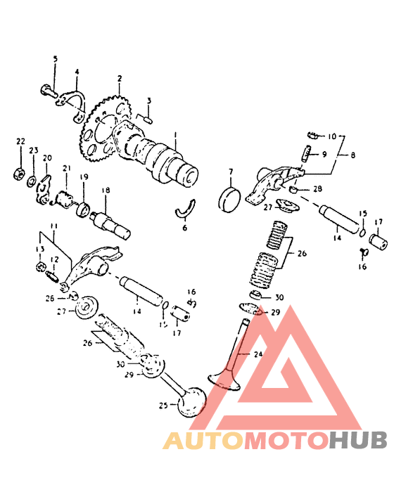 Распределительный вал-клапаны